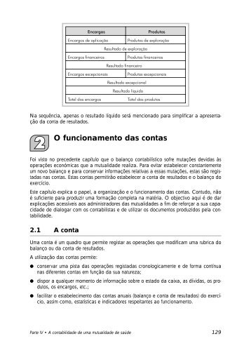 O funcionamento das contas