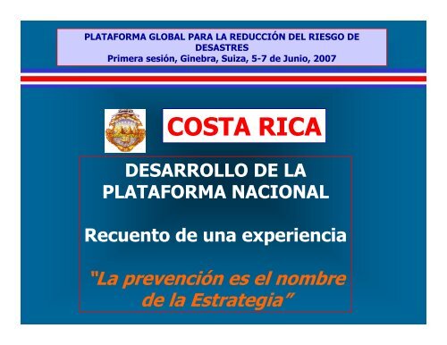 COSTA RICA - PreventionWeb