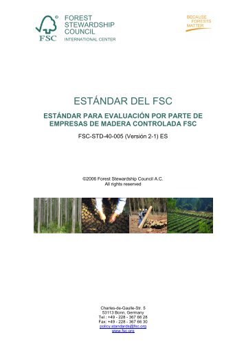 FSC-STD-40-005 V2-1 - Rainforest Alliance