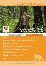 JULIO-AGOSTO 2010 - Instituto Jane Goodall