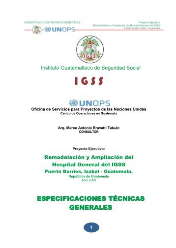 Especificaciones Tecnicas Generales.pdf - UNOPS