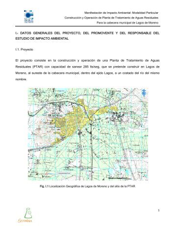 1 I.- DATOS GENERALES DEL PROYECTO, DEL ... - sinat - Semarnat