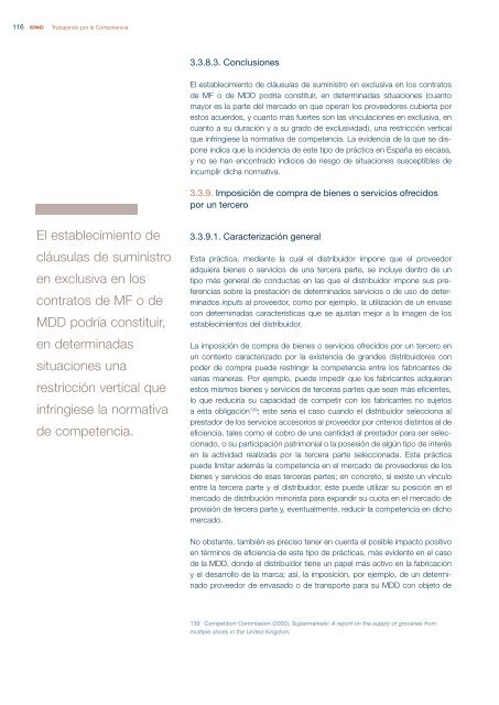 CNC - Informe sobre las relaciones entre fabricantes y distribuidores ...