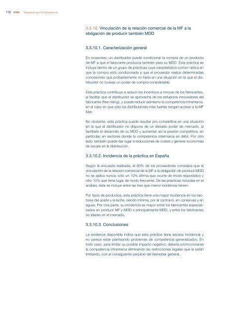 CNC - Informe sobre las relaciones entre fabricantes y distribuidores ...