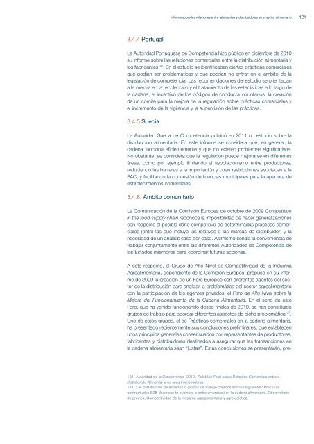 CNC - Informe sobre las relaciones entre fabricantes y distribuidores ...