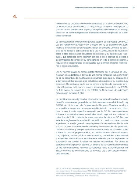 CNC - Informe sobre las relaciones entre fabricantes y distribuidores ...