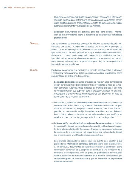 CNC - Informe sobre las relaciones entre fabricantes y distribuidores ...