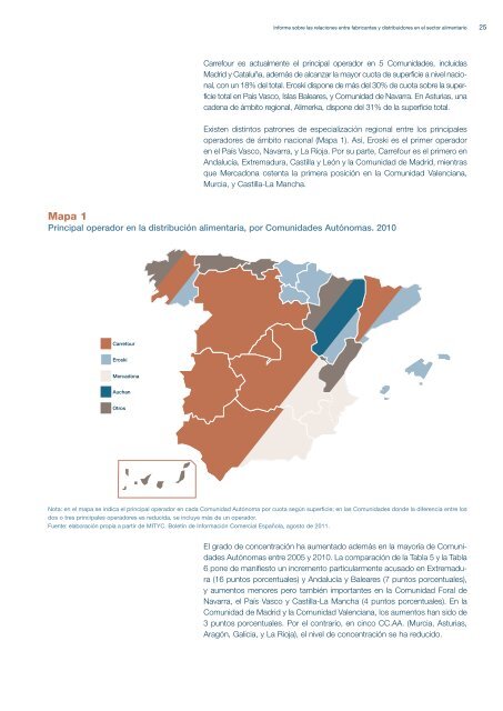 CNC - Informe sobre las relaciones entre fabricantes y distribuidores ...