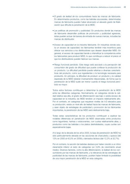 CNC - Informe sobre las relaciones entre fabricantes y distribuidores ...