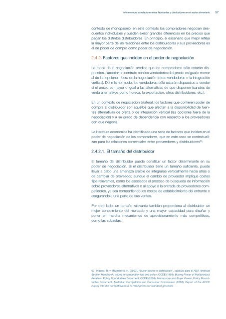 CNC - Informe sobre las relaciones entre fabricantes y distribuidores ...