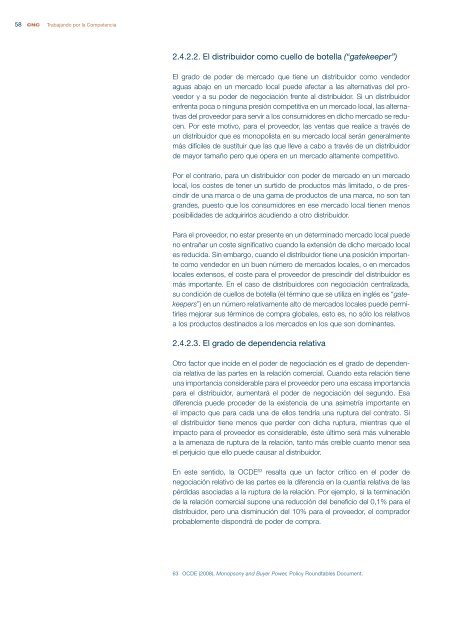 CNC - Informe sobre las relaciones entre fabricantes y distribuidores ...