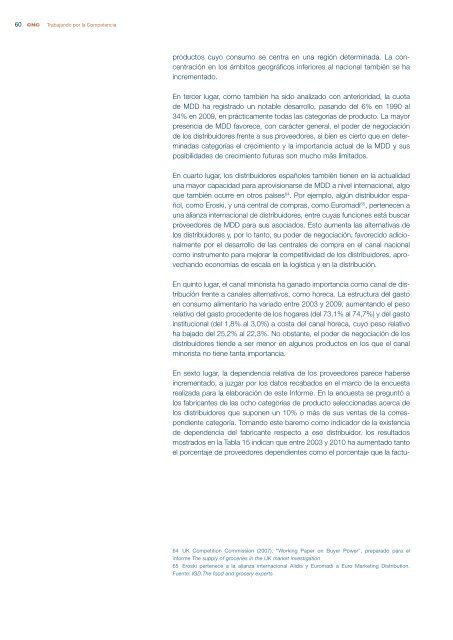 CNC - Informe sobre las relaciones entre fabricantes y distribuidores ...