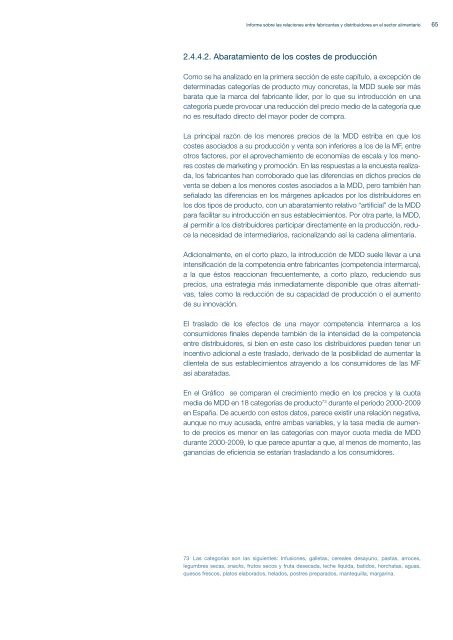 CNC - Informe sobre las relaciones entre fabricantes y distribuidores ...