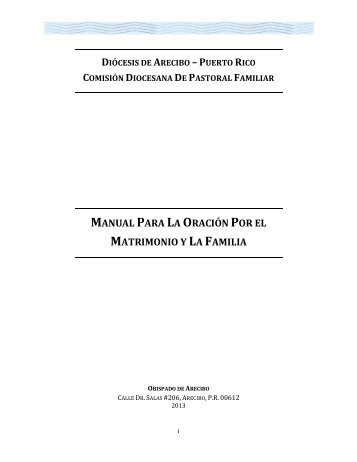 Introducción y Orientaciones Generales - Diócesis de Arecibo