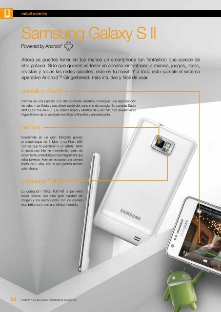 Samsung Galaxy S II 2012 - Acerca de Orange