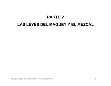 parte v las leyes del maguey y el mezcal - Rainforest Alliance