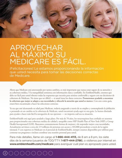 "Aprovechando al Máximo Su Medicare," GRATIS! - EmblemHealth