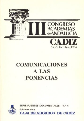 (1983): III Congreso de las Academias Andaluzas - Instituto de ...