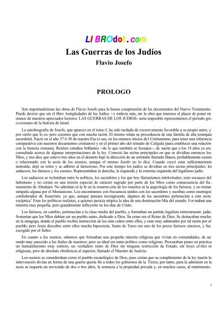 Flavio Josefo - Las Guerras de los Judios.pdf - Historia de Costa Rica