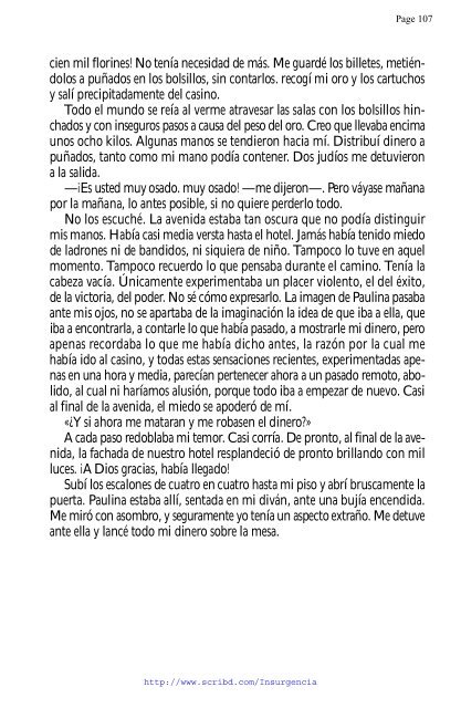 el jugador - texto