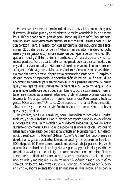 el jugador - texto