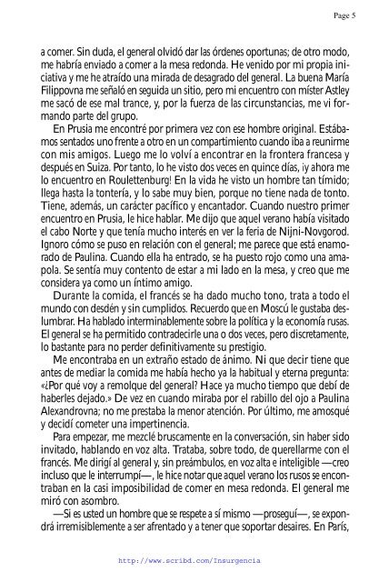 el jugador - texto