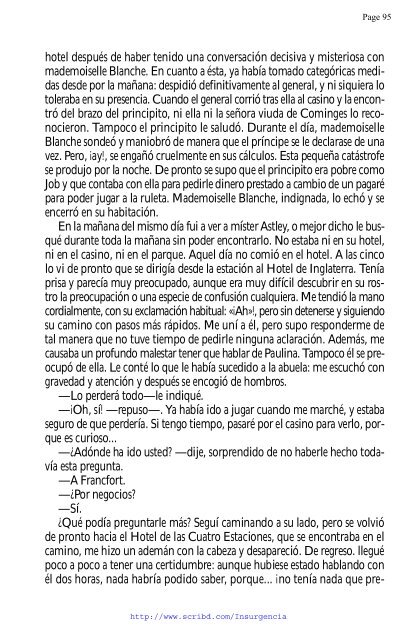 el jugador - texto