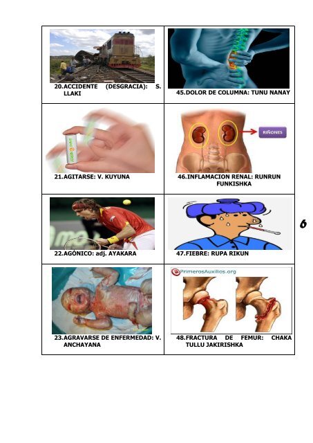 VOCABULARIO KICHWA (Términos Médicos utilizados ... - proredvi