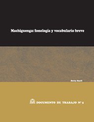 Machiguenga: fonología y vocabulario breve