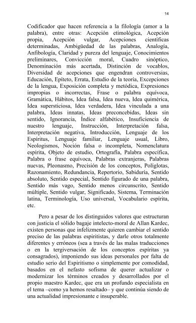 Vocabulario Espírita - O Consolador