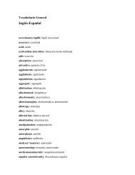 Vocabulario General Inglés - Español