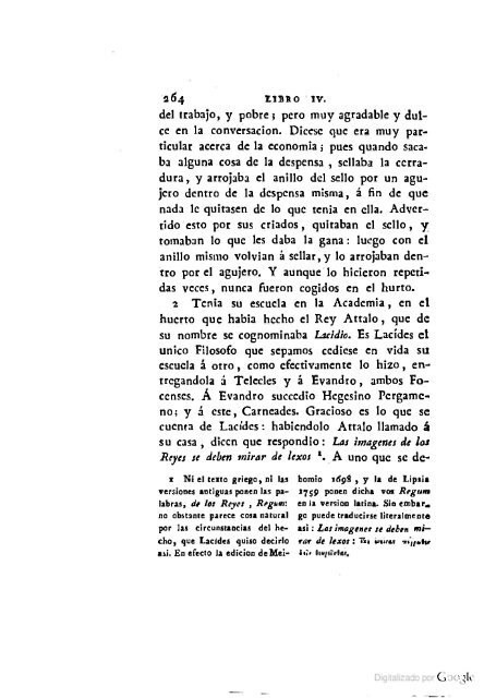 DIÓGENES LAERCIO – 1792 – Sobre las vidas, opiniones y