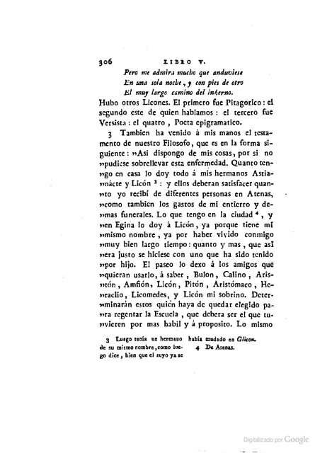 DIÓGENES LAERCIO – 1792 – Sobre las vidas, opiniones y