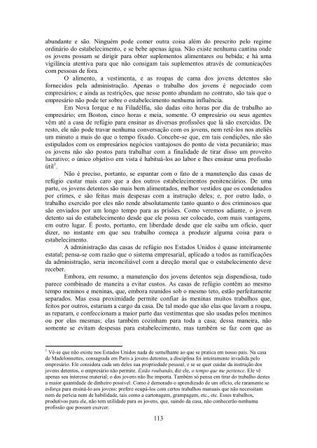 Tocqueville e Beaumont - sobre o sistema penitenciário nos