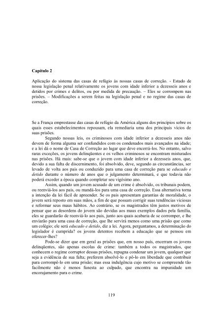 Tocqueville e Beaumont - sobre o sistema penitenciário nos