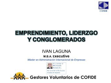 Emprendimiento y Liderazgo - Ivan Laguna - Cofide