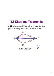 6.6 Kites and Trapezoids