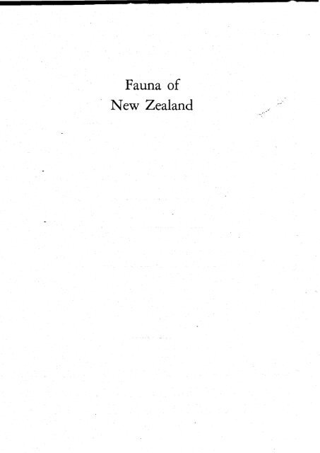 Fauna of NZ 14 - Landcare Research