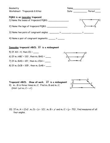 Area Of Trapezoids Kuta Software - gatorgameimperia