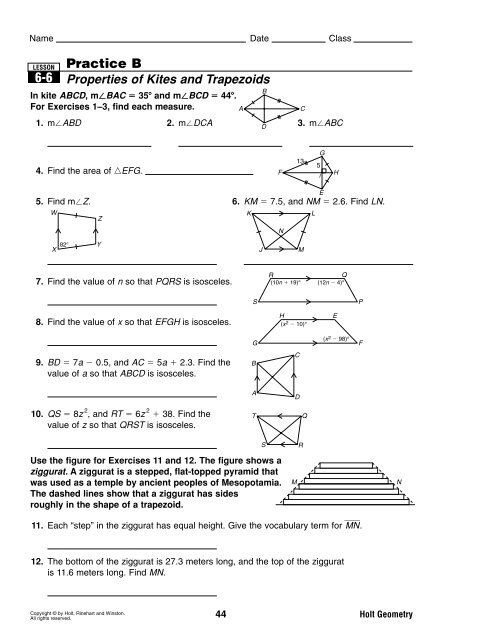 Practice B 6-6