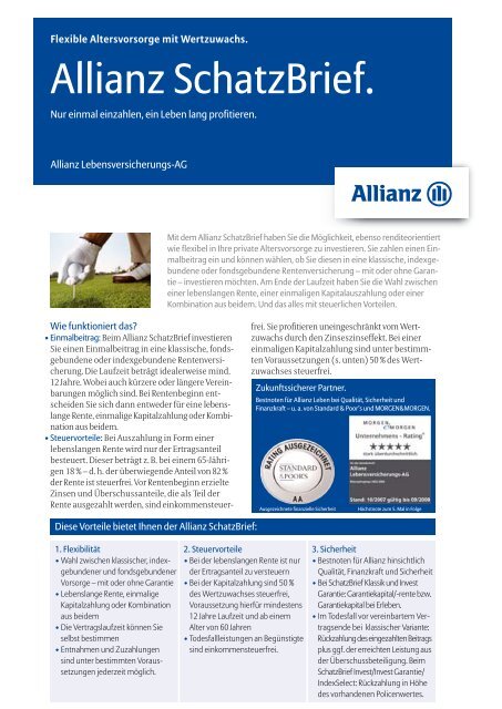 zum SchatzBrief der Allianz