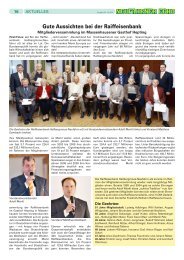 Mitgliederversammlung in Massenhausen - Raiffeisenbank ...