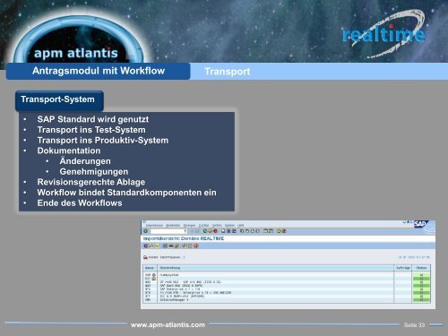 2008 Start apm atlantis - realtime AG