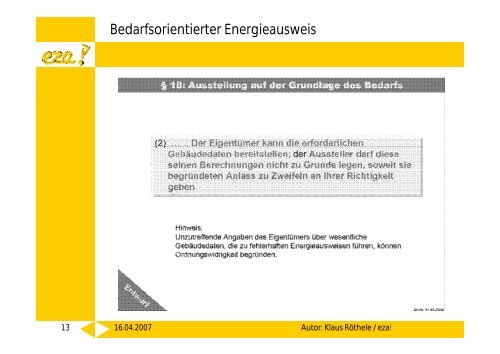 Der Energieausweis