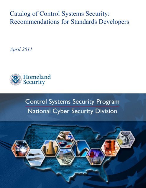 Catalog of Control Systems Security: Recommendations for Standards Developers