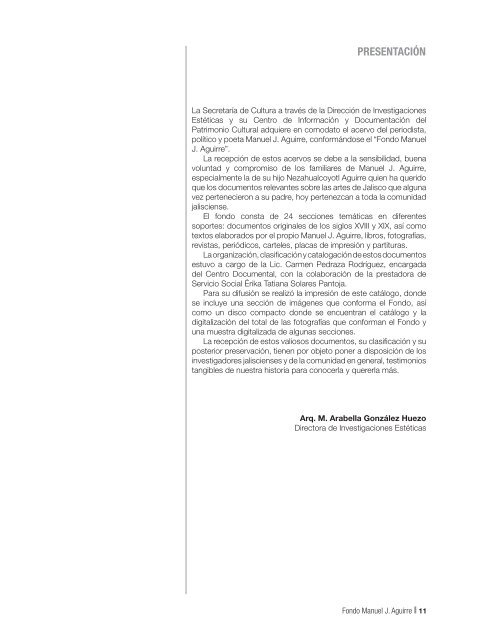 Fondo MAnUEL J. AGUIRRE Catálogo - Gobierno de Jalisco ...