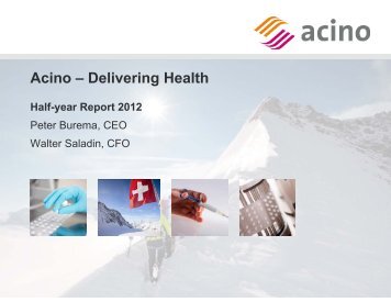 PDF of presentation - Acino
