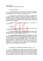 AEDIS-FEACEM. PLATAFORMA XIV CONVENIO ... - CIG-Ensino