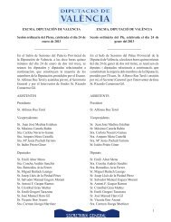 EXCMA. DIPUTACIÓN DE VALENCIA Sesión ordinaria del Pleno ...