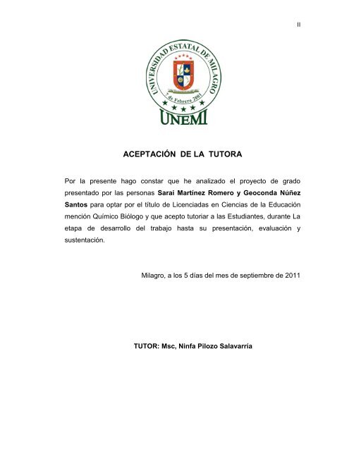 UNIVERSIDAD ESTATAL DE MILAGRO - Repositorio de la ...